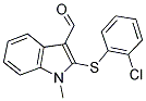 2-[(2-CHLOROPHENYL)SULFANYL]-1-METHYL-1H-INDOLE-3-CARBALDEHYDE CAS#: 338416-38-9