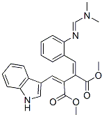 2-[[2-[[(Dimethylamino)methylene]amino]phenyl]methylene]-3-(1H-indol-3-ylmethylene)succinic acid dimethyl ester CAS#: 36253-36-8