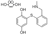 2-((2-((Methylamino)methyl)phenyl)thio)-1,4-benzenediol (Z)-2-butenedi oate (1:1) (salt) CAS#: 127906-41-6