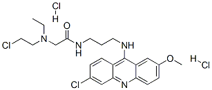 2-(2-chloroethyl-ethyl-amino)-N-[3-[(6-chloro-2-methoxy-acridin-9-yl)a mino]propyl]acetamide dihydrochloride CAS#: 38915-22-9