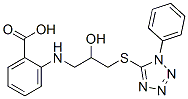 2-[[2-hydroxy-3-(1-phenyltetrazol-5-yl)sulfanyl-propyl]amino]benzoic a cid CAS#: 133506-53-3