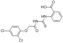 2-[[[[(2,4-DICHLOROPHENOXY)ACETYL]AMINO]THIOXOMETHYL]AMINO]-BENZOIC ACID CAS#: 157921-81-8