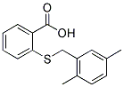 2-[(2,5-DIMETHYLBENZYL)SULFANYL]BENZENECARBOXYLIC ACID CAS#: 385383-43-7