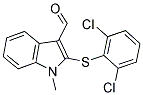 2-[(2,6-DICHLOROPHENYL)SULFANYL]-1-METHYL-1H-INDOLE-3-CARBALDEHYDE CAS#: 338416-35-6