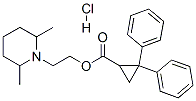 2-(2,6-dimethyl-1-piperidyl)ethyl 2,2-diphenylcyclopropane-1-carboxyla te hydrochloride CAS#: 37124-14-4