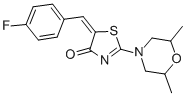 2-(2,6-dimethyl-4-morpholinyl)-5-(4-fluorobenzylidene)-1,3-thiazol-4(5H)-one CAS#: 372506-10-0
