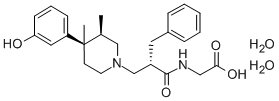 2-[[(2S)-2-benzyl-3-[(3R,4R)-4-(3-hydroxyphenyl)-3,4-dimethyl-1-piperi dyl]propanoyl]amino]acetic acid dihydrate CAS#: 170098-38-1
