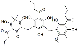 2-[[3-[[2,4-Dihydroxy-6-methoxy-5-methyl-3-(1-oxobutyl)phenyl]methyl]-2,4,6-trihydroxy-5-(1-oxobutyl)phenyl]methyl]-3,5-dihydroxy-4,4-dimethyl-6-(1-oxobutyl)-2,5-cyclohexadien-1-one CAS#: 30888-07-4