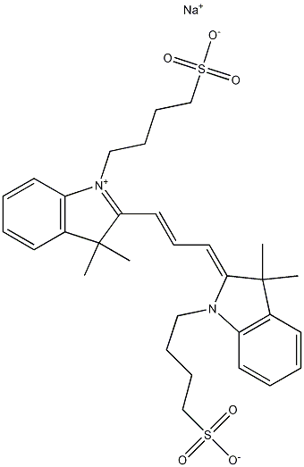 2-[3-[3,3-Dimethyl-1-(4-sulfobutyl)-1,3-dihydroindol-2-ylidene]propenyl]-3,3-dimethyl-1-(4-sulfobutyl)-3H-indolium inner salt sodium salt CAS#: 120724-84-7