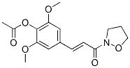 2-[3-[4-(Acetoxy)-3,5-dimethoxyphenyl]-1-oxo-2-propenyl]isoxazolidine CAS#: 30076-09-6