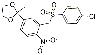 2-(3-([(4-CHLOROPHENYL)SULFONYL]METHYL)-4-NITROPHENYL)-2-METHYL-1,3-DIOXOLANE CAS#: 339276-53-8