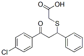 2-{[3-(4-Chlorophenyl)-3-oxo-1-phenylpropyl]thio}acetic acid CAS#: 133961-81-6