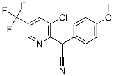 2-[3-CHLORO-5-(TRIFLUOROMETHYL)-2-PYRIDINYL]-2-(4-METHOXYPHENYL)ACETONITRILE CAS#: 338407-10-6