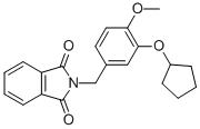 2-[[3-(CYCLOPENTYLOXY)-4-METHOXYPHENYL]METHYL]PHTHALIMIDE CAS#: 287196-92-3