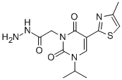 2-[3-ISOPROPYL-5-(4-METHYL-1,3-THIAZOL-2-YL)-2,6-DIOXO-1,2,3,6-TETRAHYDROPYRIMIDIN-1-YL]ETHANOHYDRAZIDE CAS#: 306935-29-5