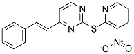2-[(3-NITRO-2-PYRIDINYL)SULFANYL]-4-STYRYLPYRIMIDINE CAS#: 338420-95-4