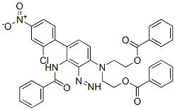 2-[[3-benzamido-4-(2-chloro-4-nitro-phenyl)diazenyl-phenyl]-(2-benzoyloxyethyl)amino]ethyl benzoate CAS#: 37672-74-5