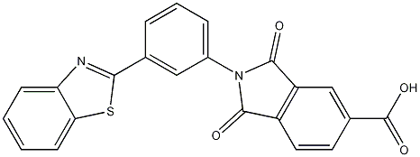2-(3-(benzo[d]thiazol-2-yl)phenyl)-1,3-dioxoisoindoline-5-carboxylic acid CAS#: 380870-70-2