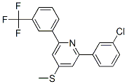 2-(3-chlorophenyl)-4-methylsulfanyl-6-[3-(trifluoromethyl)phenyl]pyrid ine CAS#: 144320-18-3
