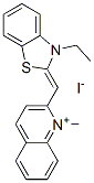 2-[(3-ethyl-3H-benzothiazol-2-ylidene)methyl]-1-methylquinolinium iodide CAS#: 4609-41-0