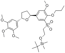 2-(3-methoxy-2-propoxy-5-((2S,5S)-5-(3,4,5-trimethoxyphenyl)tetrahydrofuran-2-yl)phenylsulfonyl)ethanol CAS#: 140705-14-2