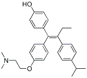 2-(4-(1-(4-hydroxyphenyl)-2-(4-isopropylphenyl)-1-butenyl)phenoxy)-N,N-dimethylethylamine CAS#: 129612-87-9