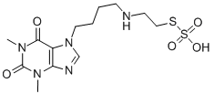 2-((4-(1,3-Dimethyl-2,6-dioxopurin-7-yl)butyl)amino)ethanethiol, hydro gen sulfate (ester) CAS#: 38920-53-5