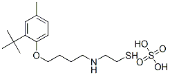 2-[[4-[2-(1,1-Dimethylethyl)-4-methylphenoxy]butyl]amino]ethanethiol sulfate CAS#: 38920-49-9