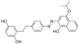 2-[4-[2-(2,5-Dihydroxyphenyl)ethyl]phenylazo]-4-isopropoxy-1-naphthol CAS#: 3750-47-8