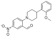 2-[4-(2-Methoxyphenyl)piperidino]-5-nitrobenzaldehyde CAS#: 301134-94-1