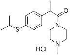 2-(4-(2-Propylthio)phenyl)propiono(4-methylpiperazide) hydrochloride CAS#: 129603-00-5