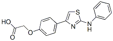 2-[4-(2-anilino-1,3-thiazol-4-yl)phenoxy]acetic acid CAS#: 168127-35-3