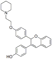 2-(4-(2-piperidinoethoxy)phenyl)-3-(4-hydroxyphenyl)-2H-1-benzopyran CAS#: 130064-30-1