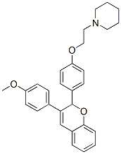 2-(4-(2-piperidinoethoxy)phenyl)-3-(4-methoxyphenyl)-2H-benzopyran CAS#: 157173-60-9