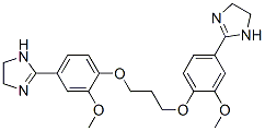 2-[4-[3-[4-(4,5-dihydro-1H-imidazol-2-yl)-2-methoxy-phenoxy]propoxy]-3-methoxy-phenyl]-4,5-dihydro-1H-imidazole CAS#: 129051-03-2
