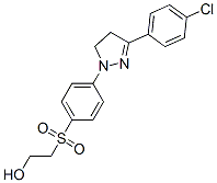 2-[[4-[3-(4-chlorophenyl)-4,5-dihydro-1H-pyrazol-1-yl]phenyl]sulphonyl]ethanol CAS#: 3656-22-2