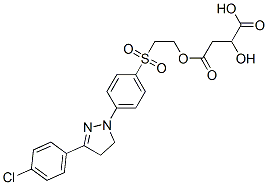 2-[[4-[3-(4-chlorophenyl)-4,5-dihydro-1H-pyrazol-1-yl]phenyl]sulphonyl]ethyl hydrogen maleate CAS#: 3663-96-5