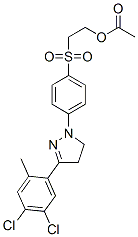 2-[[4-[3-(4,5-dichloro-2-methylphenyl)-4,5-dihydro-1H-pyrazol-1-yl]phenyl]sulphonyl]ethyl acetate CAS#: 35441-14-6