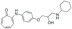 2-[[4-[3-(Cyclohexylamino)-2-hydroxypropoxy]phenyl]amino]-2,4,6-cycloheptatrien-1-one CAS#: 38768-00-2
