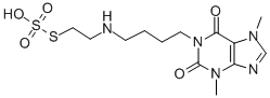 2-((4-(3,7-Dimethyl-2,6-dioxopurin-1-yl)butyl)amino)ethanethiol, hydro gen sulfate (ester) CAS#: 38920-54-6