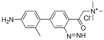 [2-[4-(4-amino-2-methyl-phenyl)diazenylphenyl]-2-oxo-ethyl]-trimethyl-azanium chloride CAS#: 36904-42-4
