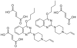 2-(4-Allyl-1-piperazinyl)-4-butoxyquinazoline fumarate (2:3) CAS#: 129663-99-6
