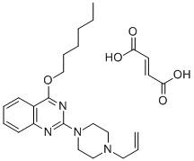 2-(4-Allyl-1-piperazinyl)-4-hexyloxyquinazoline fumarate CAS#: 129664-17-1