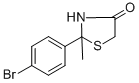 2-(4-BROMOPHENYL)-2-METHYLTHIAZOLIDIN-4-ONE CAS#: 309294-12-0