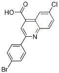 2-(4-BROMOPHENYL)-6-CHLOROQUINOLINE-4-CARBOXYLICACID CAS#: 342017-94-1