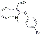 2-[(4-BROMOPHENYL)SULFANYL]-1-METHYL-1H-INDOLE-3-CARBALDEHYDE CAS#: 338416-15-2