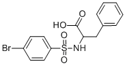 2-([(4-BROMOPHENYL)SULFONYL]AMINO)-3-PHENYLPROPANOIC ACID CAS#: 37642-61-8
