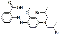 2-[[4-[Bis(2-bromopropyl)amino]-2-methoxyphenyl]azo]benzoic acid CAS#: 40136-96-7