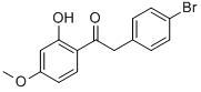 2-(4-Bromophenyl)-1-(2-hydroxy-4-methoxyphenyl)ethanone CAS#: 170014-23-0