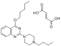 2-(4-Butyl-1-piperazinyl)-4-pentyloxyquinazoline fumarate CAS#: 129664-03-5